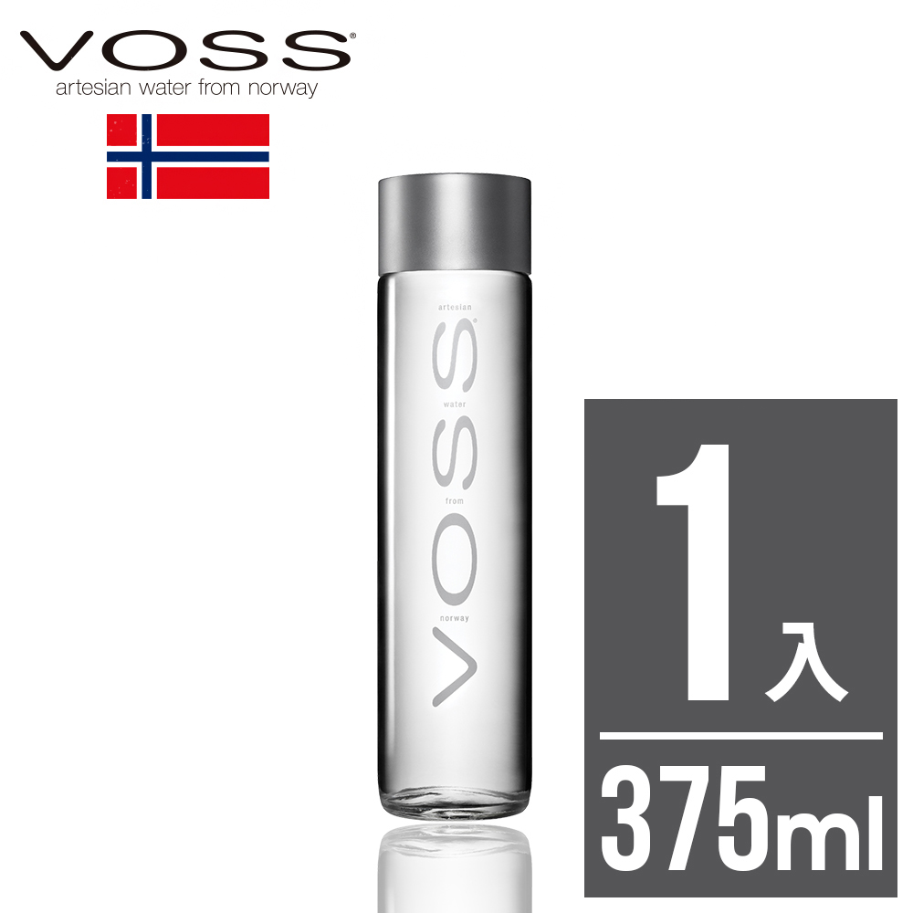 挪威VOSS芙絲極致純淨礦泉水(375ml)-時尚玻璃瓶