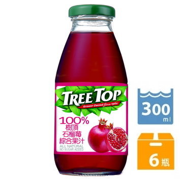 Treetop 100%石榴莓綜合果汁300ml*6入