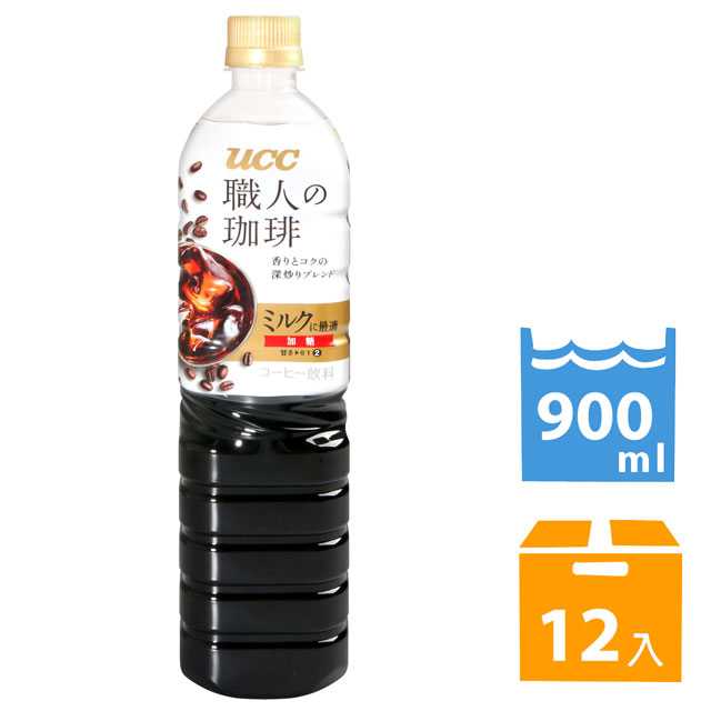 UCC UCC職人咖啡-黑咖啡-適合添加牛奶 (900ml*12入)