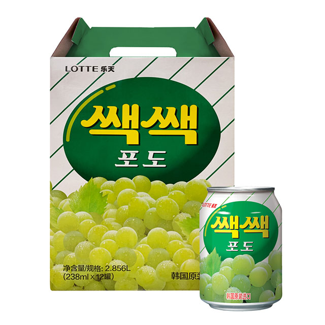 Lotte樂天 粒粒葡萄汁(238mlx12入)