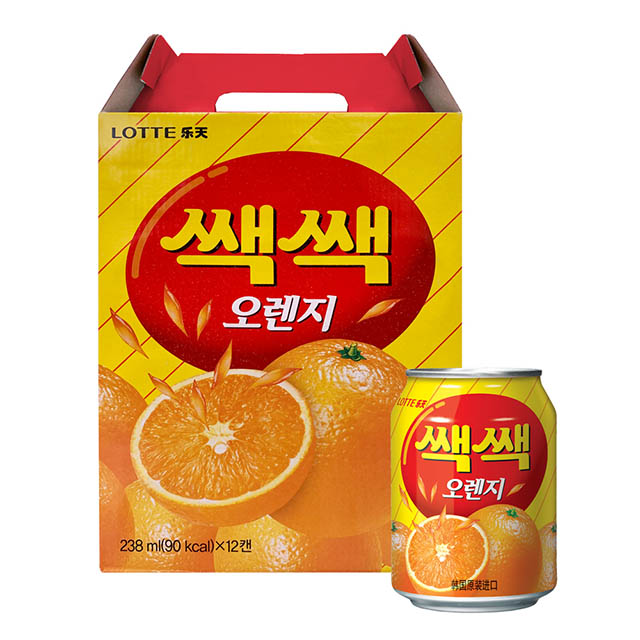 Lotte樂天 粒粒橘子汁(238mlx12入)