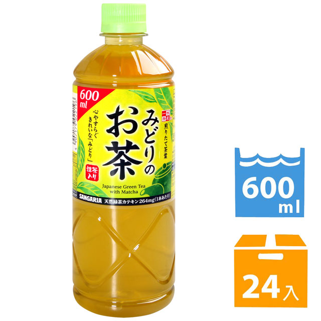 SANGARIA 抹茶入綠茶飲料 (600ml*24入)