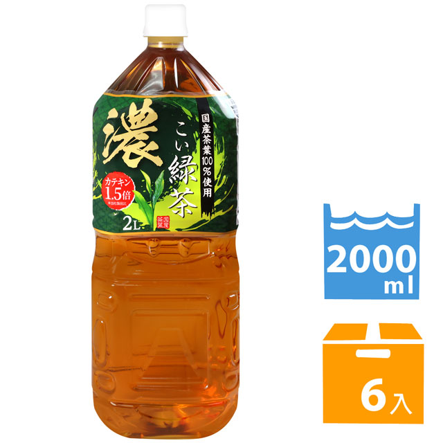 朝日商事 麥凱濃口綠茶 (2000ml*6入)