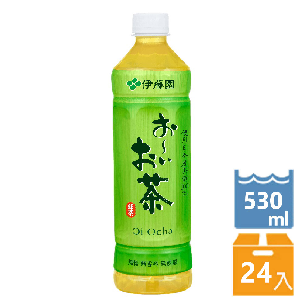《伊藤園》OiOcha綠茶530ml(24入/箱)
