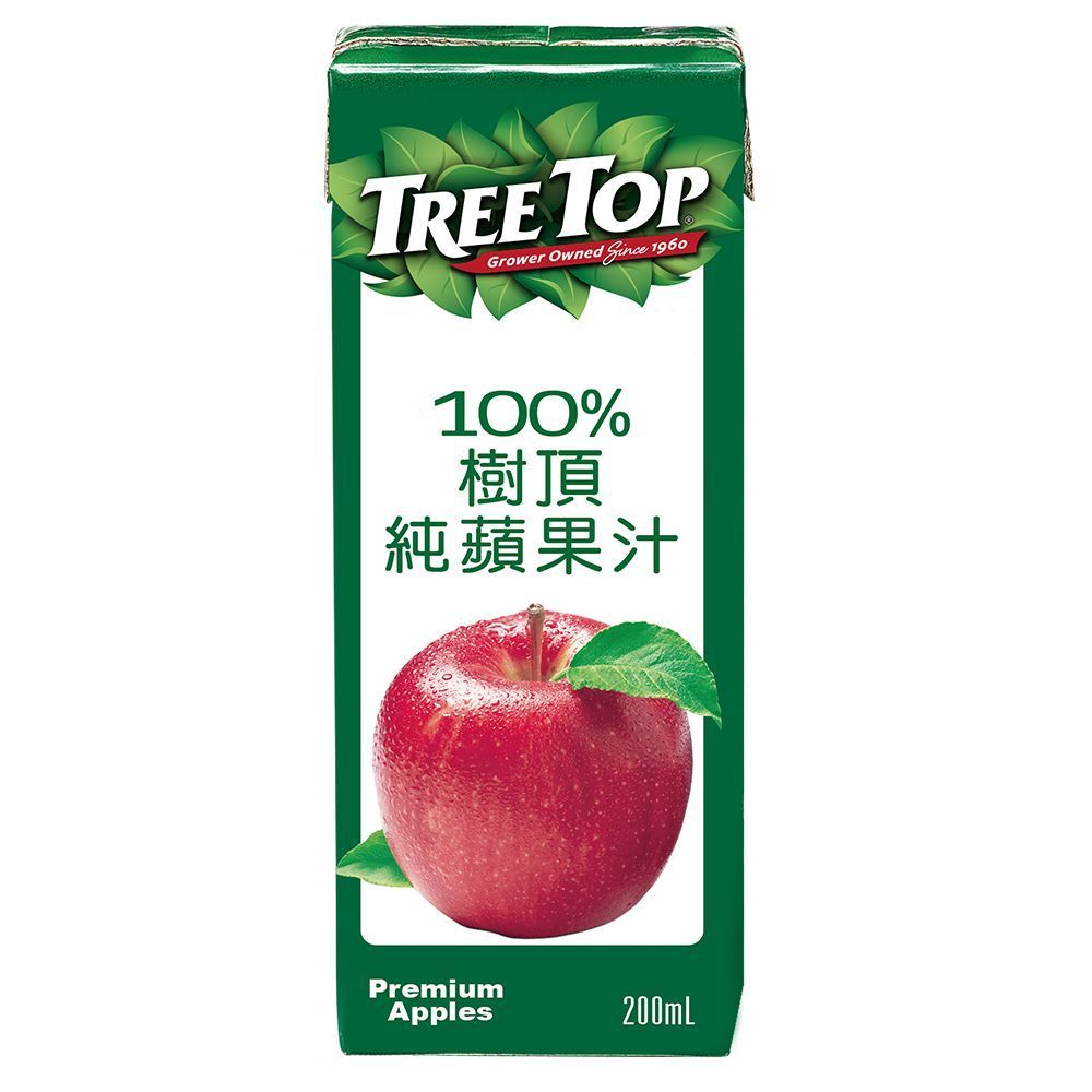《Treetop》 樹頂100%蘋果汁200mlx72瓶(鋁箔包)