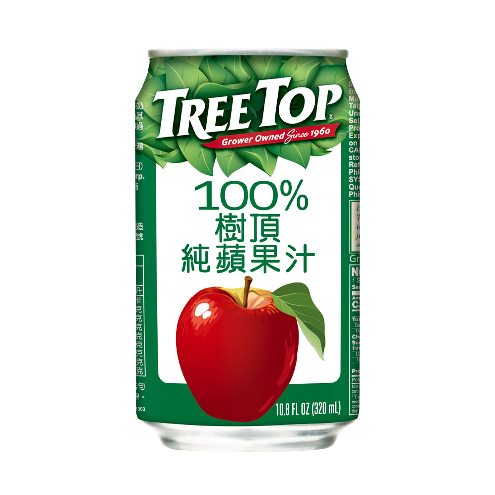 《Treetop》 樹頂100%蘋果汁320mlx48入(罐裝)