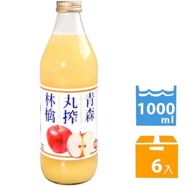 Shiny 青森丸搾蘋果汁 (1000ml*6入)