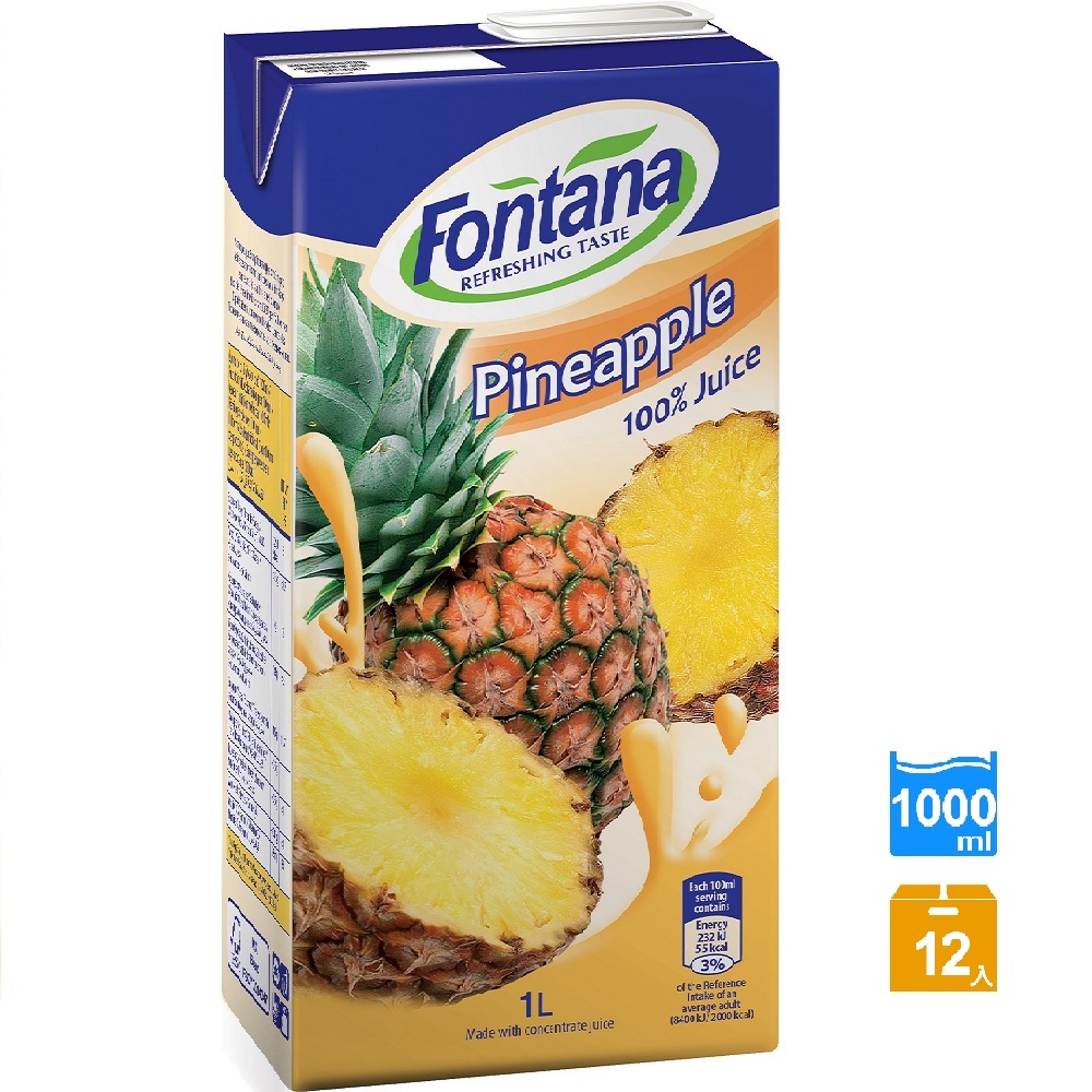 Fontana 鳳梨汁 1公升*12瓶