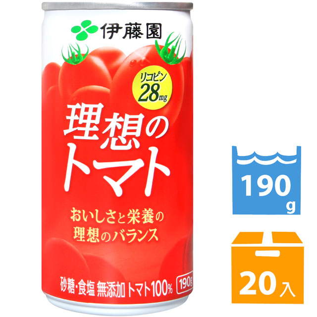 伊藤園 充實野菜理想番茄汁 (190g*20入)