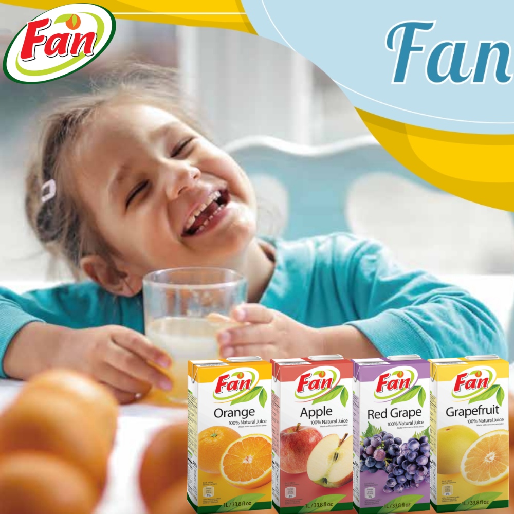 【Fan果芬】歐洲原裝進口果芬100%純天然果汁1000mlx12罐/箱