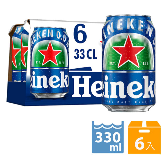 海尼根0.0零酒精 罐裝 330ml/6入