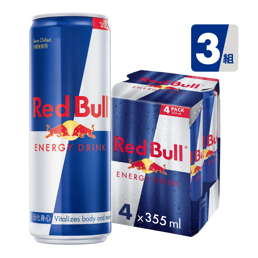 Red Bull 紅牛能量飲料 250ml 4入/組x3組(原味x3)