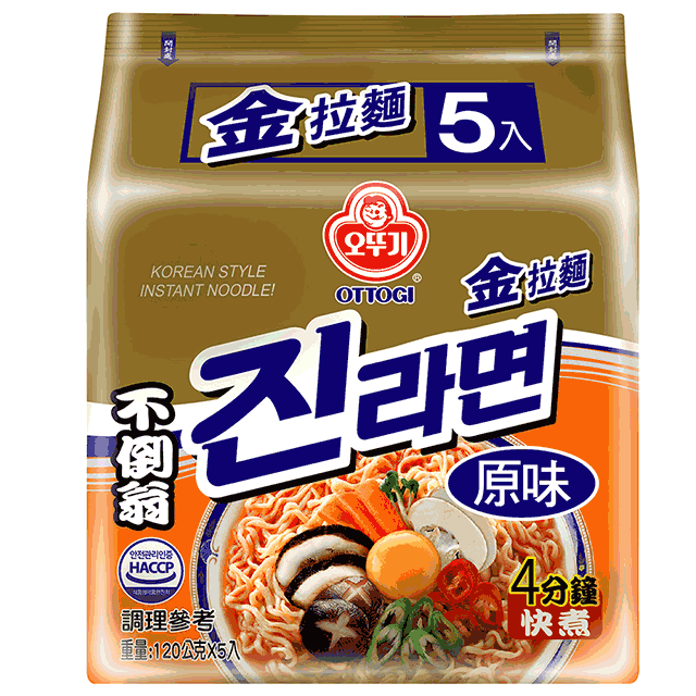 韓國不倒翁(OTTOGI)金拉麵(原味)600g