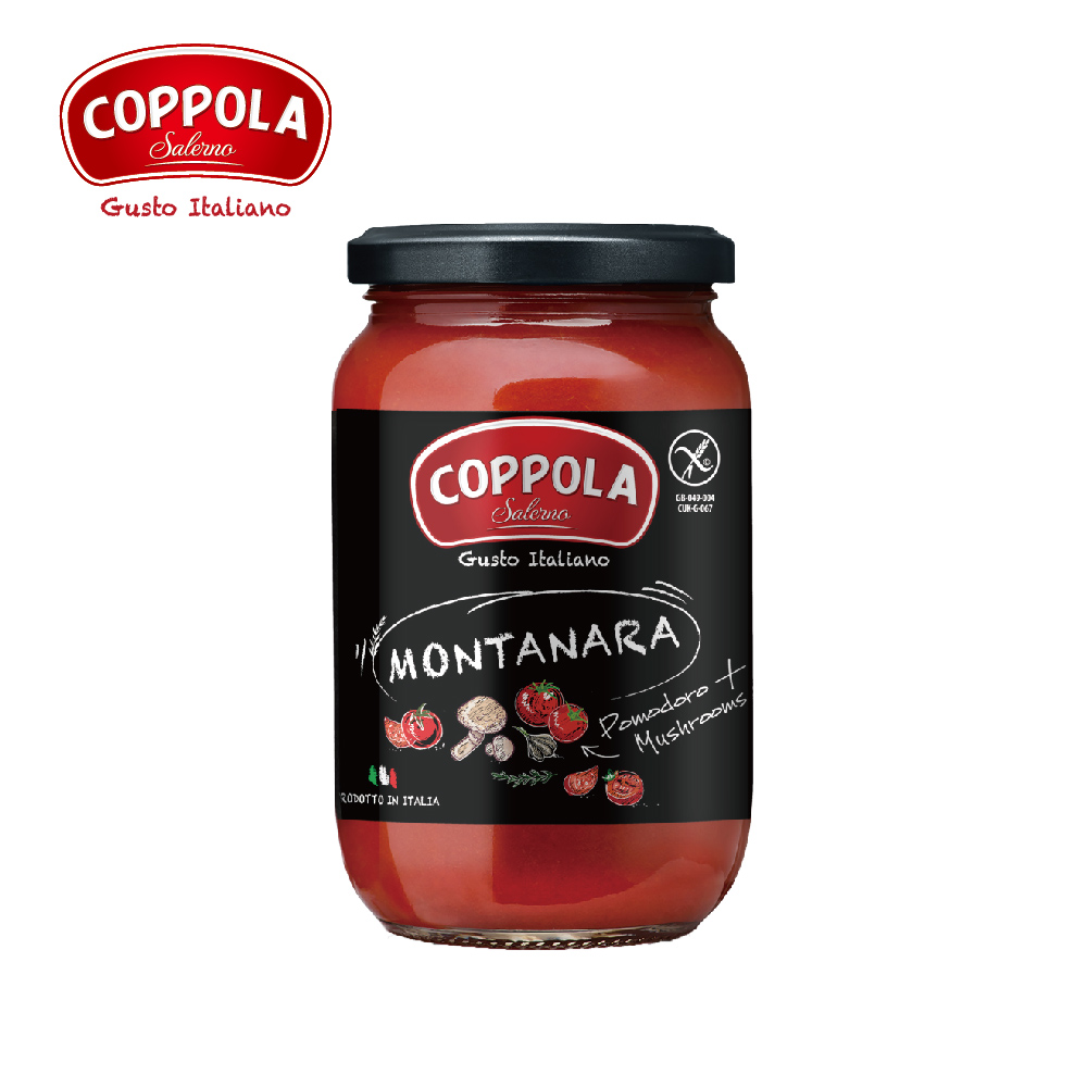 Coppola無加糖蘑菇番茄麵醬350g