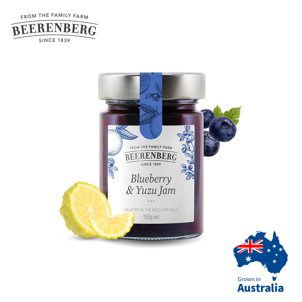 Beerenberg-藍莓日本柚子果醬-190g(Blueberry & Yuzu)