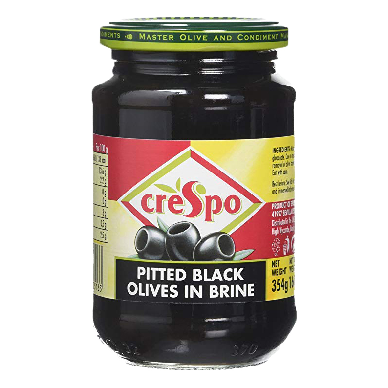 《Crespo》瑰寶去籽黑橄欖(333g)