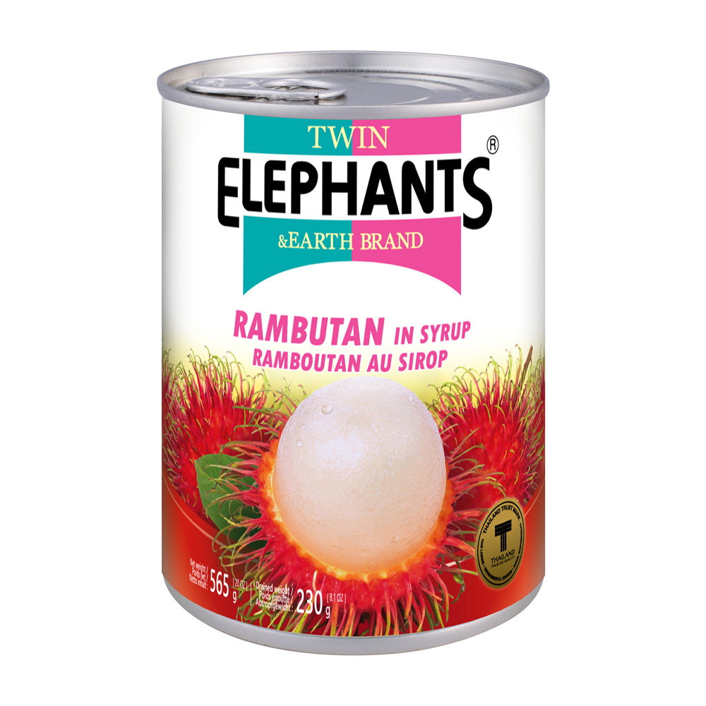 【雙象地球牌】糖水水果罐頭-糖水紅毛丹 565g
