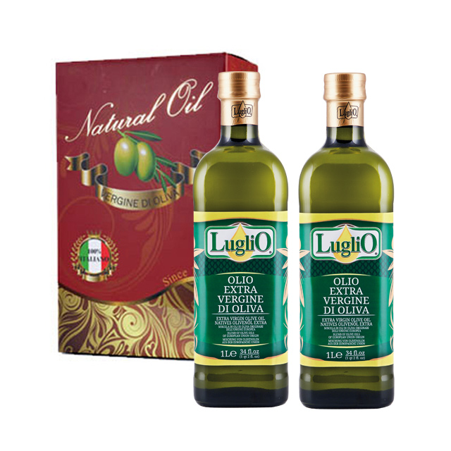 LugliO 義大利羅里奧經典特級初榨橄欖油禮盒組(1000mlx2瓶)