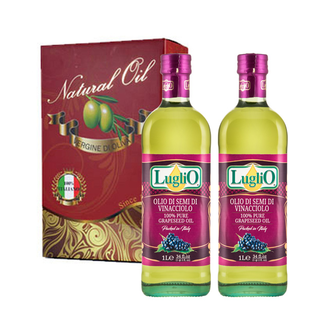 LugliO 義大利羅里奧特級葡萄籽油禮盒組(1000mlx2瓶)