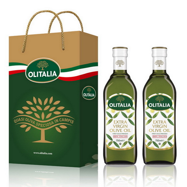 (Olitalia)奧利塔特級冷壓橄欖油禮盒組(750mlx2瓶)