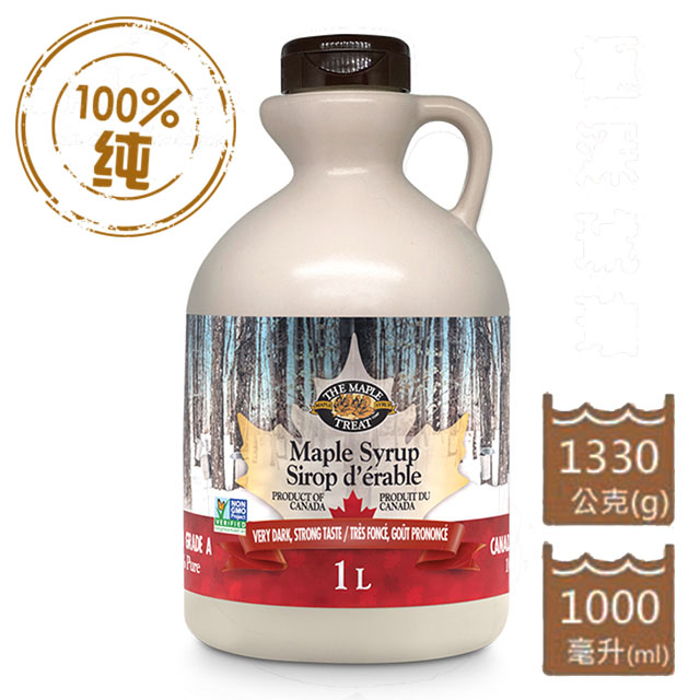 【The Maple Treat 加楓饗味】極深琥珀100%純楓樹糖漿(1公升)