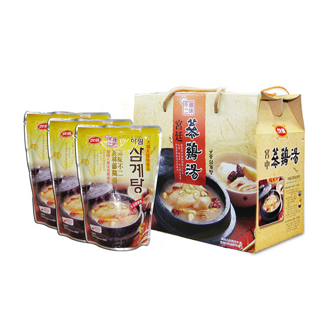 韓味不二 夏林蔘雞湯禮盒(1kg*3)