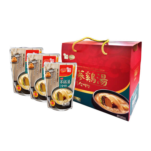 韓味不二 夏林鮑魚蔘雞湯禮盒(1kg*3)