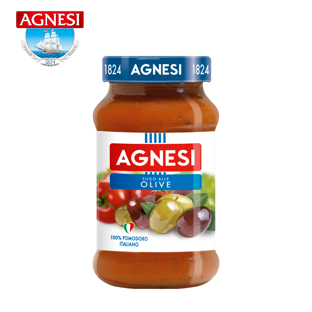 Agnesi義大利蕃茄橄欖麵醬 400g