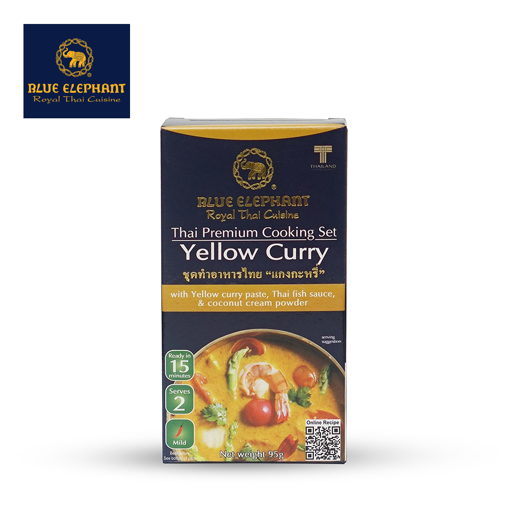 【Blue elephant 藍象】泰國 泰料理組合-黃咖哩醬 95g (米其林指南 綠色產業認證)