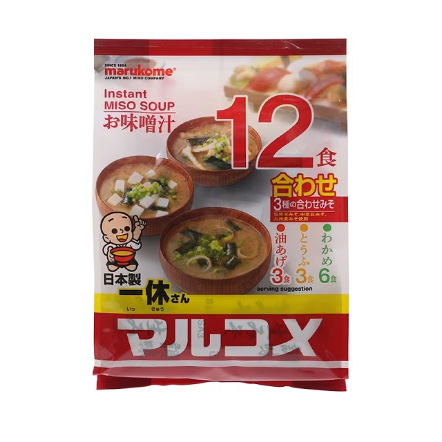 丸米一休味噌湯(12食)-綜合x3袋
