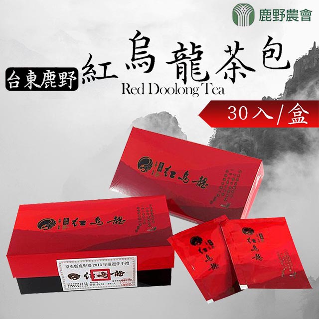 【鹿野農會】紅烏龍茶包2.5gx30入x2盒