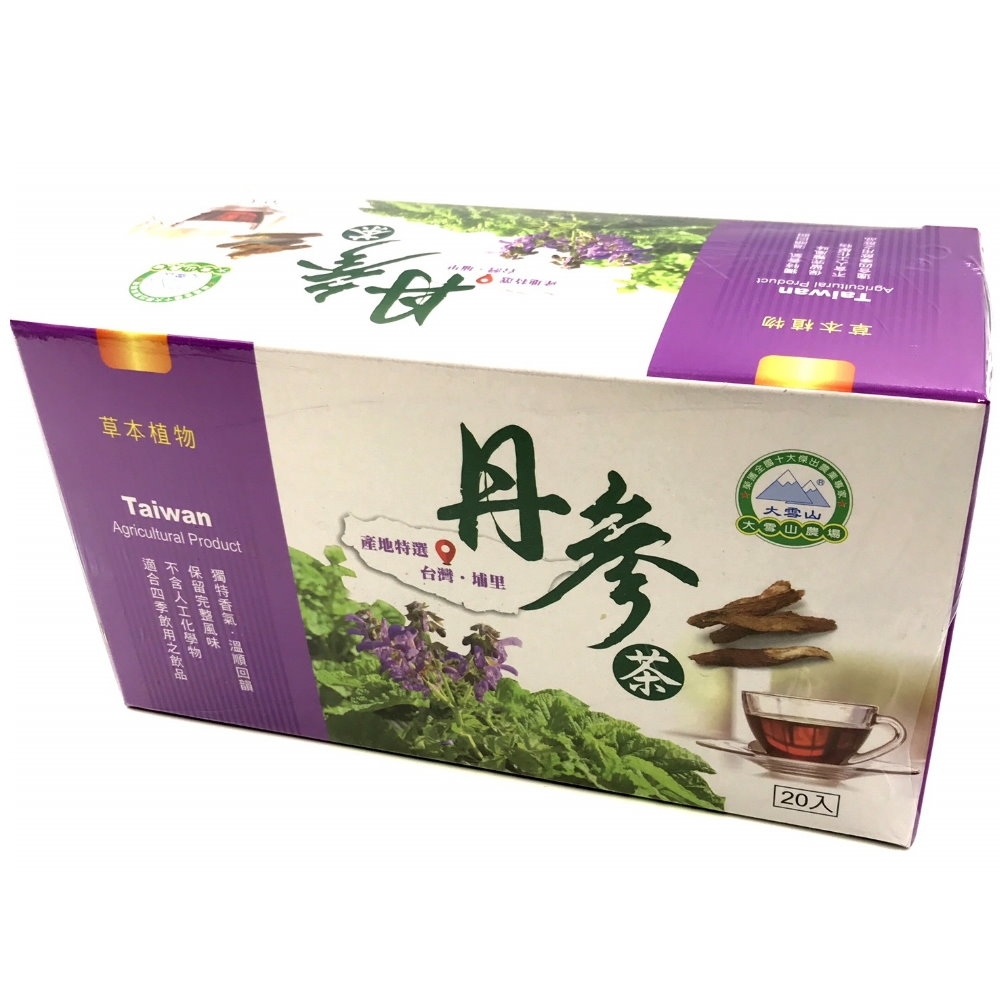 【大雪山農場】丹參茶(20入/盒)共5盒