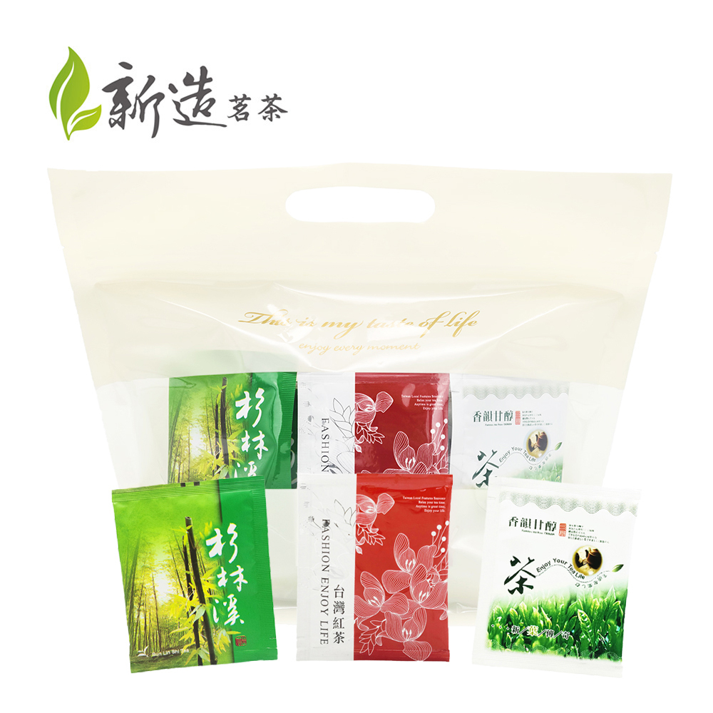 【新造茗茶】辦公室量販組合包-烏龍茶、紅茶、綠茶(60入/袋)
