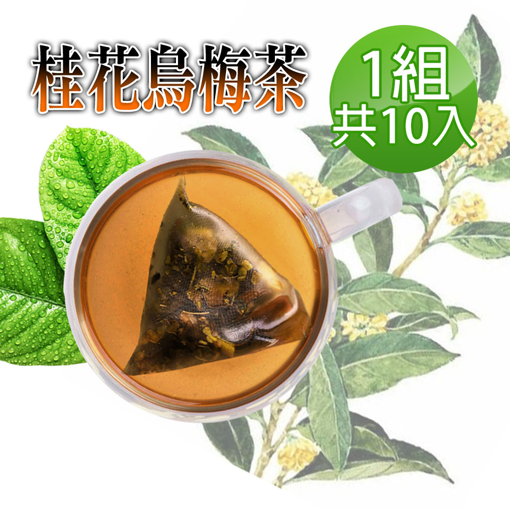 【蔘大王】桂花烏梅美顏茶包X1組（6gX10入/組）解渴美妍茶包 可冷泡熱泡 油切解膩 輕盈靈活