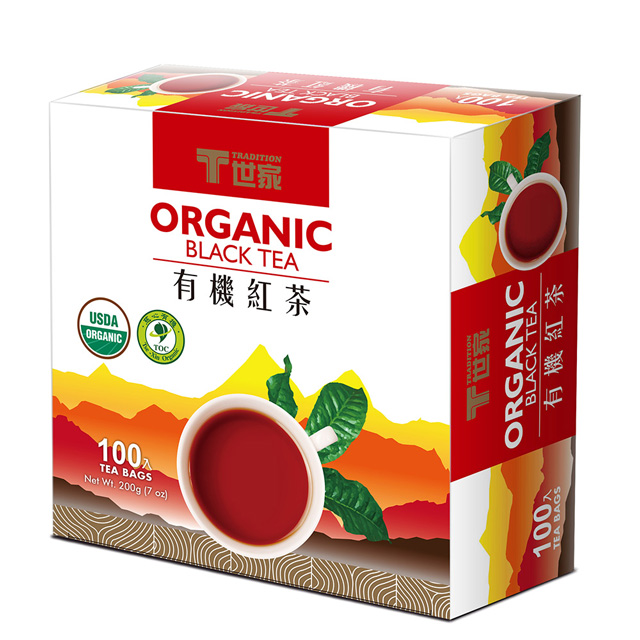 【T世家】有機紅茶-簡易茶包 2gx100入