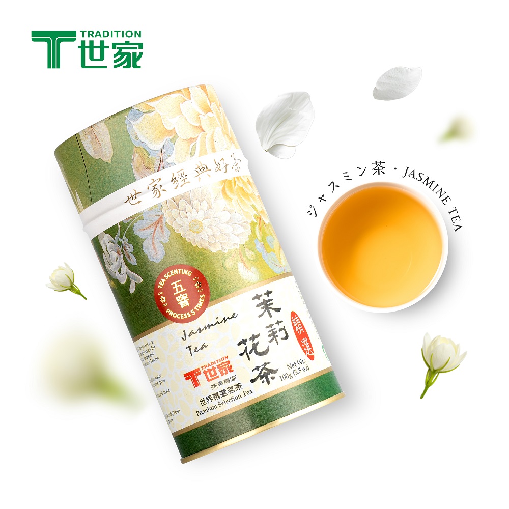【T世家】經典茉莉花綠茶100g-五窨