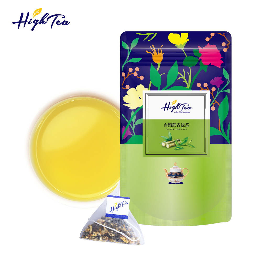 【High Tea】台灣蔗香綠茶(三角立體茶包)(3g*12入/袋)