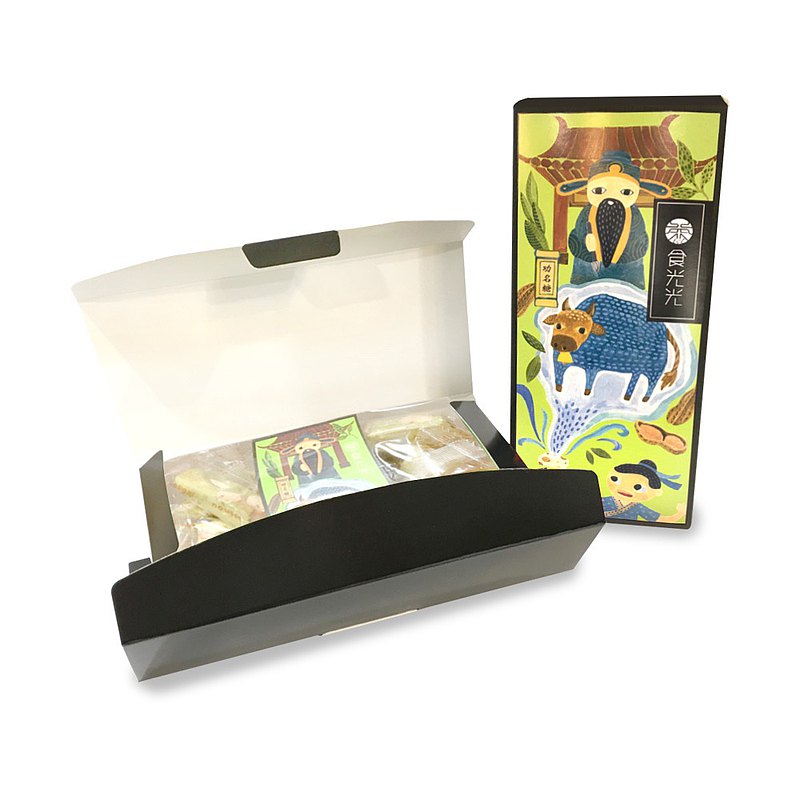 【茶食光光】北埔菁蒸綠茶牛軋糖(300g盒裝)*4盒