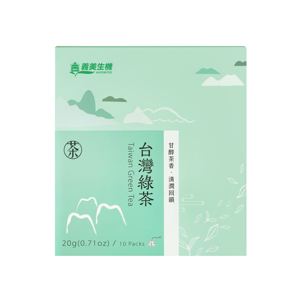 【義美生機】台灣綠茶2gx10入