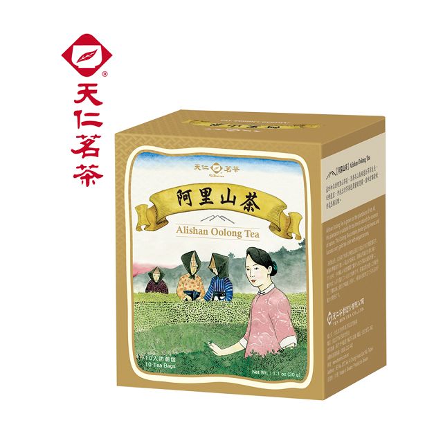 【天仁茗茶】 阿里山茶原片茶包 3gx10包x4盒