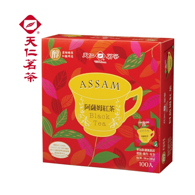 【天仁茗茶】阿薩姆紅茶袋茶防潮包2gx100入
