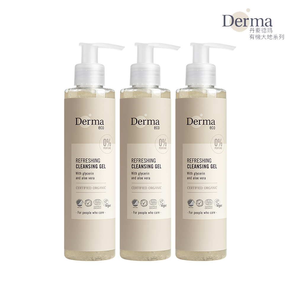 Derma 大地 Eco 洗顏凝膠3入組