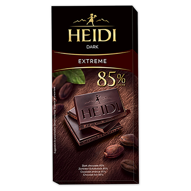 瑞士赫蒂85%黑巧克力 80G
