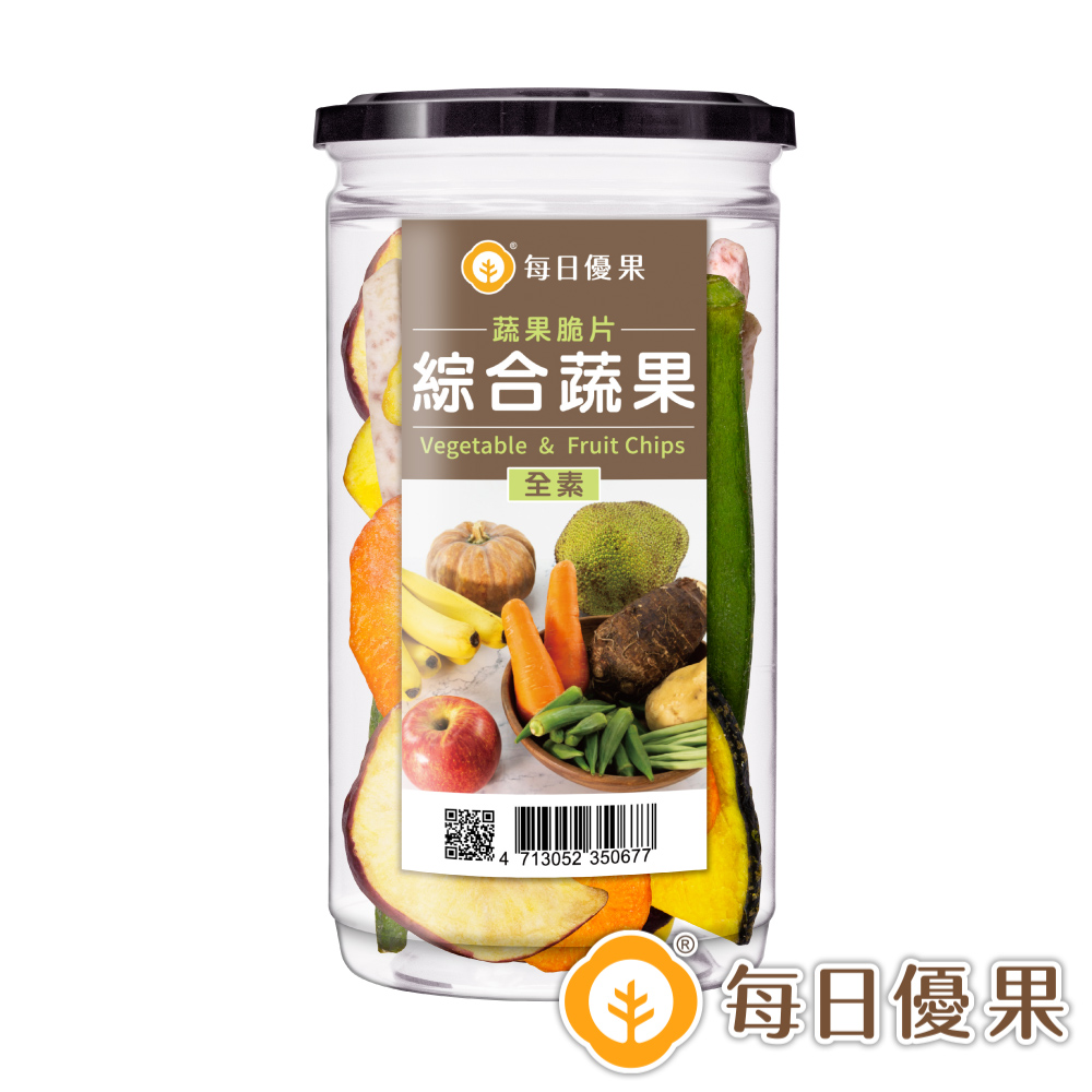 罐裝綜合蔬果脆片165G【每日優果】