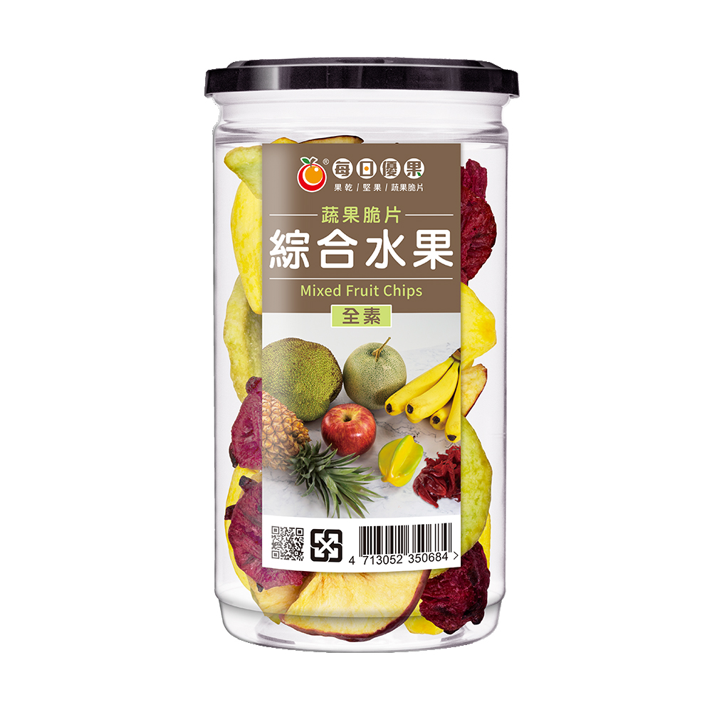 罐裝綜合水果脆片135G【每日優果】