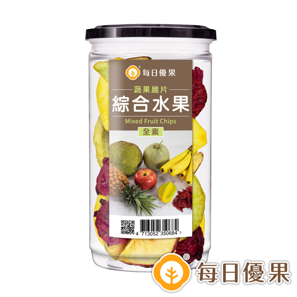 罐裝綜合水果脆片135G【每日優果】