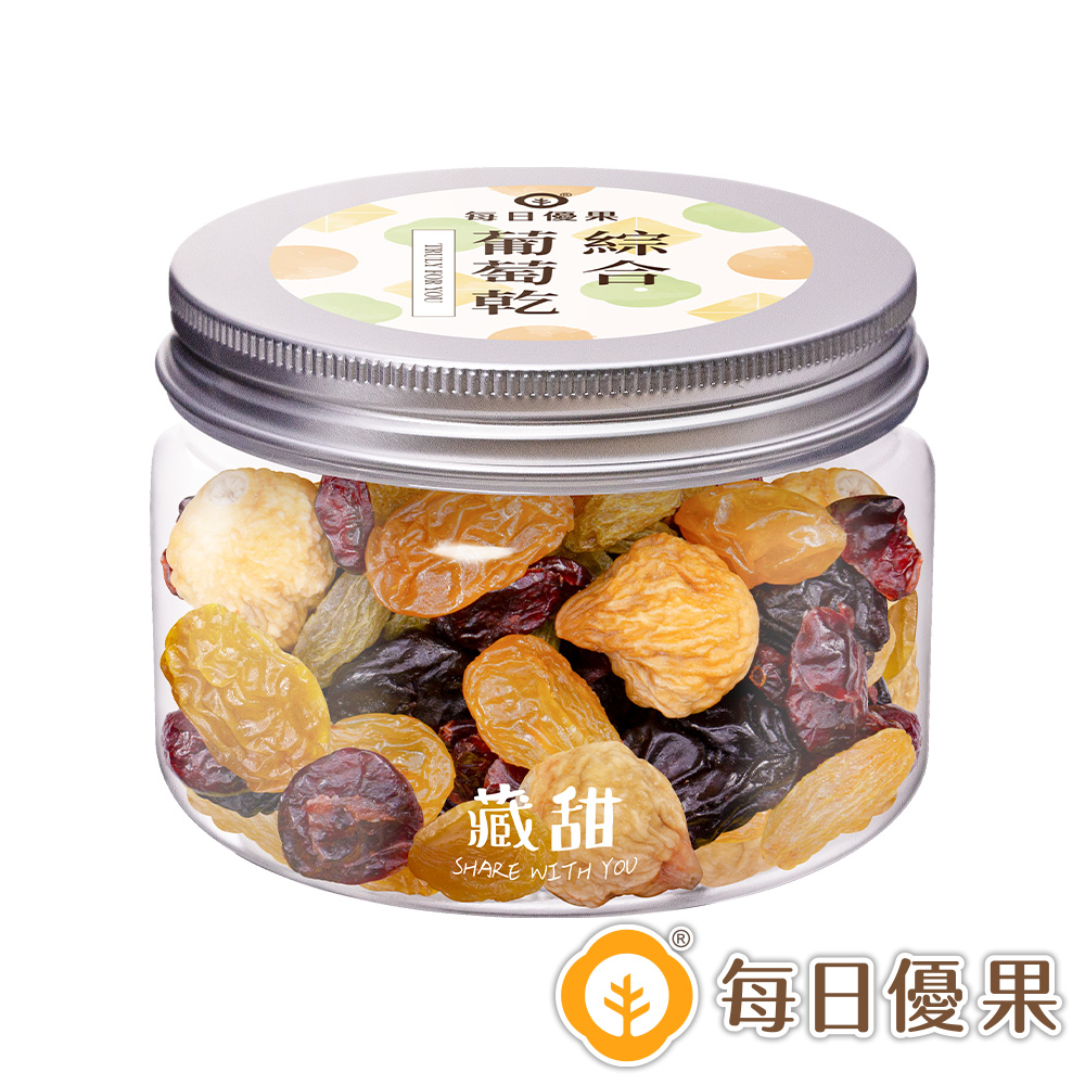 綜合葡萄乾180G藏甜小圓罐【每日優果】
