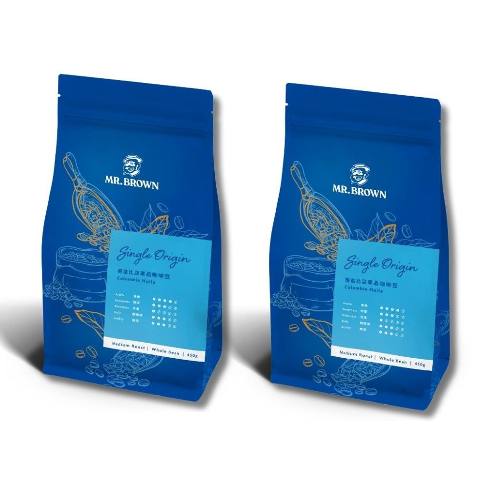 《伯朗咖啡》 哥倫比亞咖啡豆x2袋(450克/袋)