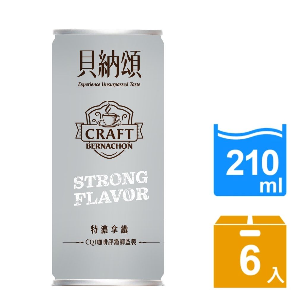 《貝納頌》義式特濃拿鐵210ml(24入)