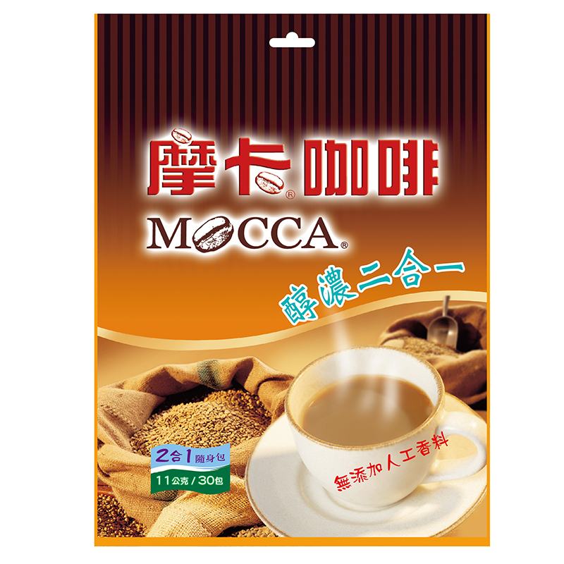 【Mocca 摩卡】醇濃二合一咖啡(11gx30包)